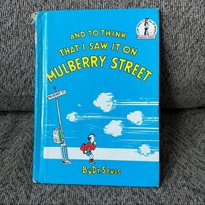 Dr Seuss And To Think That I Saw It On Mulberry Street Book 1964 Book Club Edt
